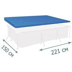Тент — чохол Bestway 58103, для каркасного басейну  ▭ 221 х 150 см, фото 1