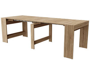 Стіл-трансформер "Пітон" 240х90х75 см. Дуб Сонома, розібраний