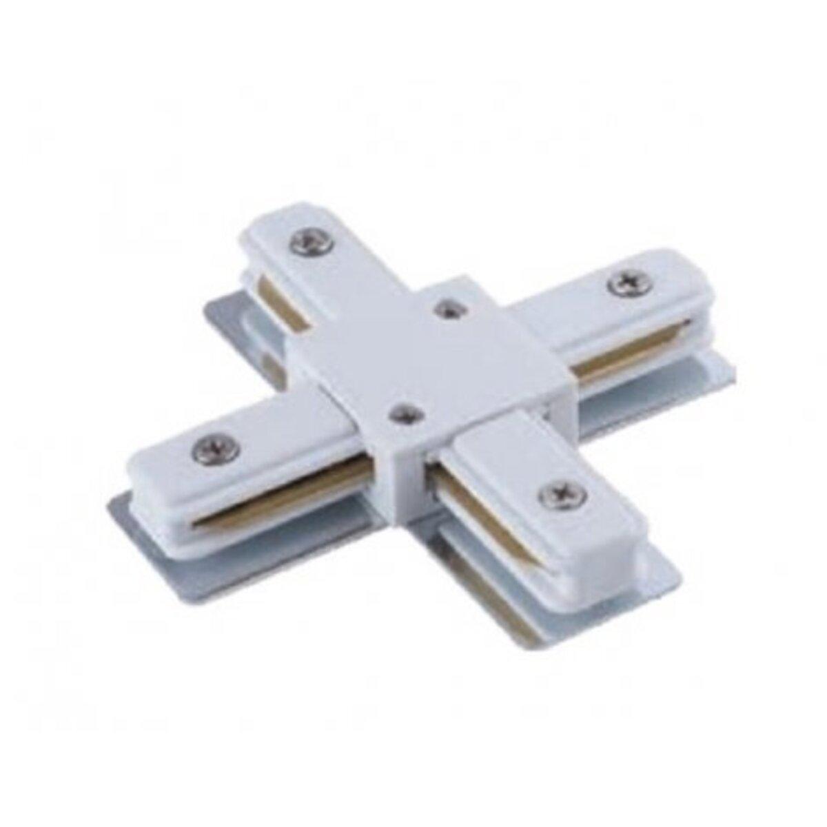 З'єднувач накладного монтажу NOWODVORSKI PROFILE X-CONNECTOR WHITE CN