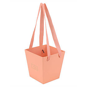 Коробка для квітів  "З любов'ю", помаранчева ELISEY