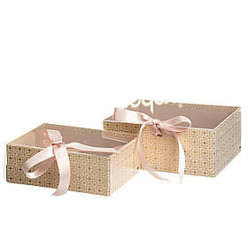 Набір з 2-х коробок "Одрі", бежевий ELISEY