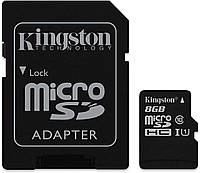 Карта пам'яті Kingston micro SDHC 8GB Class 10 UHS-1 з адаптером Чорний SDCIT2/8GB