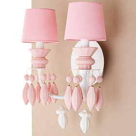 Бра на 2 лампи рожевого кольору  ELISEY