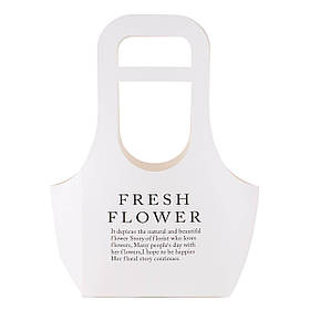 Кошик для квітів "Flower" 22*10*40, білий ELISEY