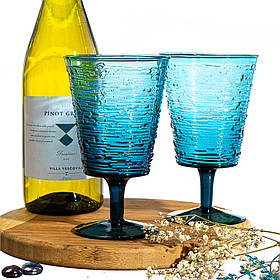 УЦІНКА Келих для вина «Сапфір» (Бульбашки,нерівні края,дефект заливки скла) ELISEY