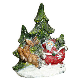 Статуетка «Дід Мороз на санях» Висота 43 см ELISEY