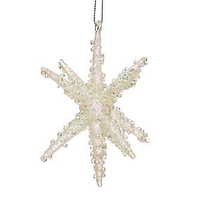 Ялинкова іграшка "Об'ємна зірка в намистинах" ELISEY