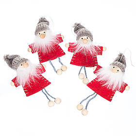 Набір іграшок «Новорічна компанія» (4 шт) (червоний костюм) ELISEY