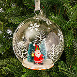 Ялинкова іграшка "Дід Мороз в кулі" ELISEY, фото 2