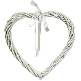 Вінок підвісний із лози "Витончене серце" 34*34 см ELISEY