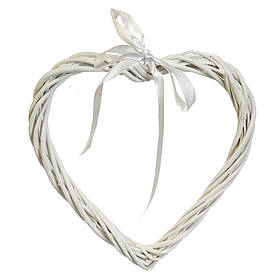 Вінок підвісний із лози "Витончене серце"  25*24 см ELISEY