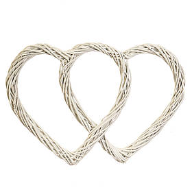 Вінок підвісний з лози "Символ кохання" 55*39 см ELISEY