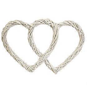 Вінок підвісний з лози "Витончене серце" 45*30 см ELISEY