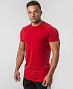 Чоловіча спортивна футболка бренду Alpha червоного кольору, фото 3