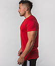 Чоловіча спортивна футболка бренду Alpha червоного кольору, фото 4
