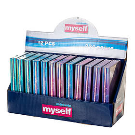 Блокнот «Сяйво кита» маленький 4 види (клітина) ELISEY