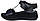 Розміри 36, 37, 38, 39, 40, 41  Босоніжки сандалі жіночі Viscala шкіряні на платформі, чорні, на липучках, фото 2