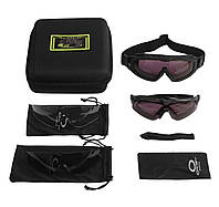 Защитные очки и маска 2 в 1 тактические  Oakley Si Ballistic M Frame black.PeremogaUA