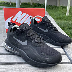 Кросівки чоловічі Nike Air Max 270 REACT, найк Black для бігу 45