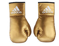 Сувенірні боксерські рукавички  ⁇  чорно-золоті  ⁇  ADIDAS ADIBGG02