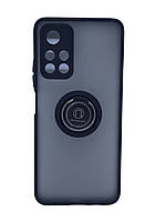 Чехол накладка "Ring Case 3in1" Xiaomi Poco M4 Pro 5G\Note 11 CDMA Black