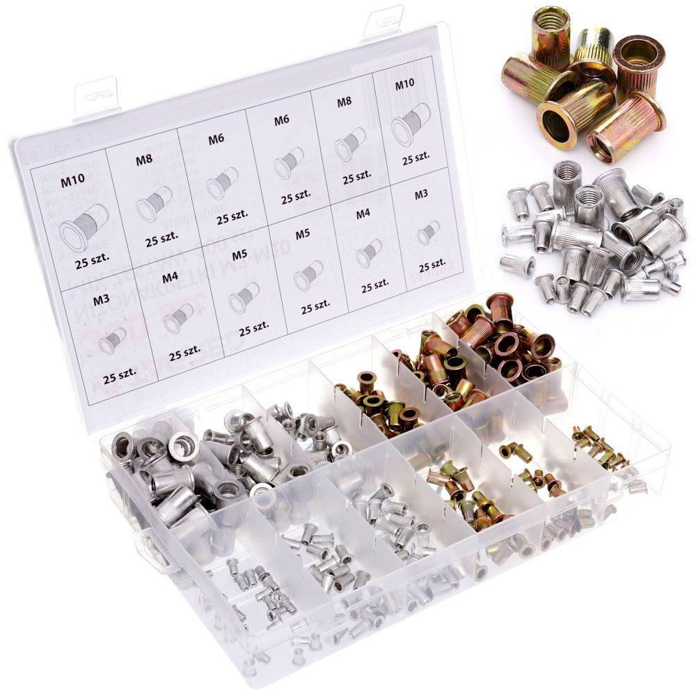 Сталеві та алюмінієві заклепки, 300 шт TAGRED TA4093, фото 1