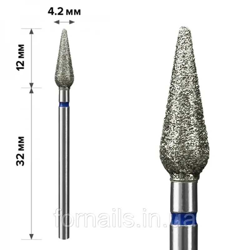 Алмазна насадка mART М-061, кукурудза Blue 4,2*12, фото 1