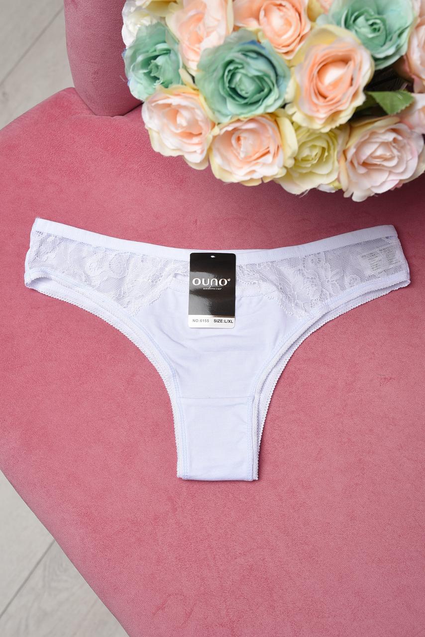 Труси жіночі бавовняні білого кольору 158923S, фото 1