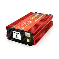 Інвертор напруги Demuda, 1000W 12/220V з апроксимованою синусоїдою, 1 універсальна розетка, клемні