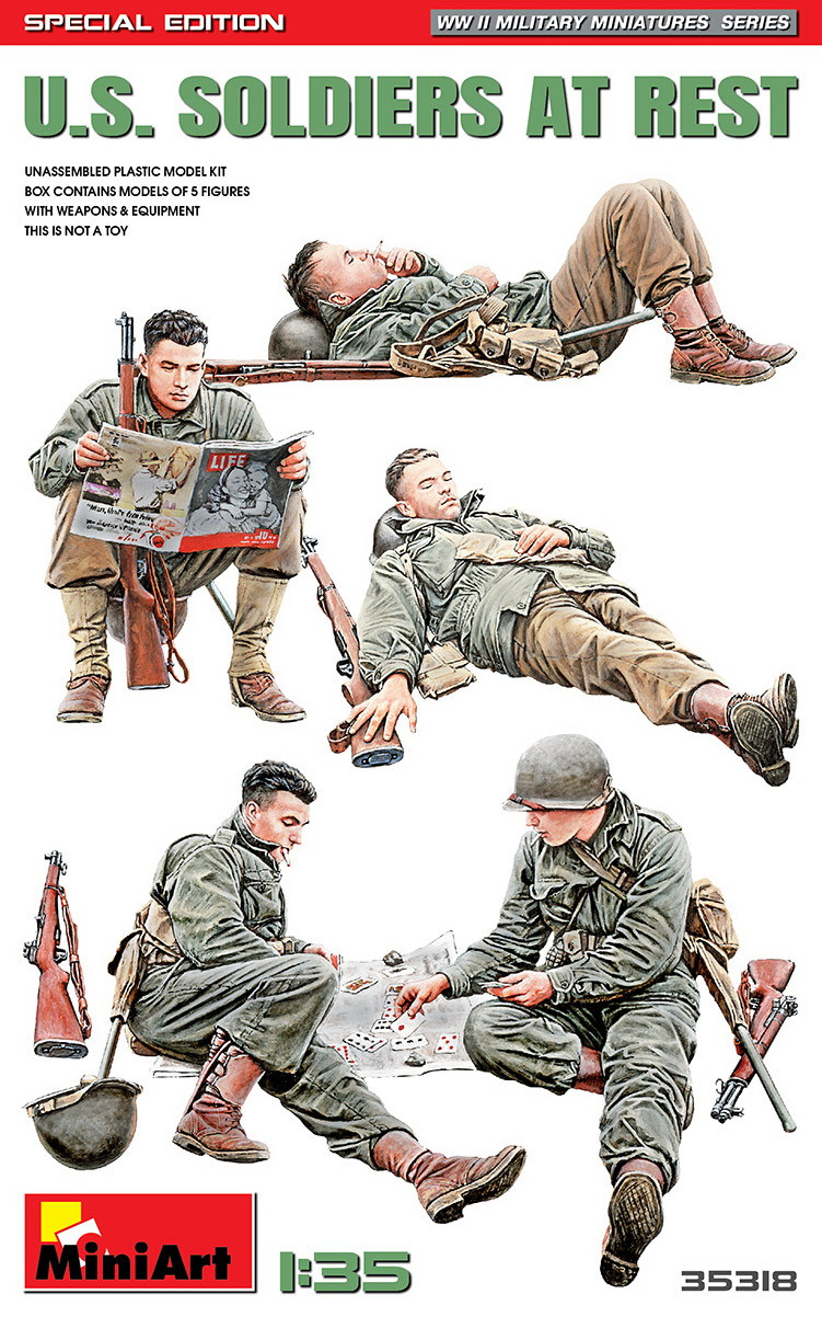 Пластикова модель 1/35 Mini-art 35318 американські солдати на відпочинку.