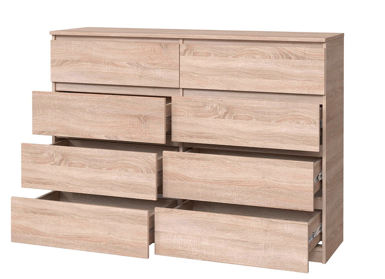 Комод 130 Брайтон із 4 ящиками телескопи Дуб сонома 130х37,6х95 Майстер Форм