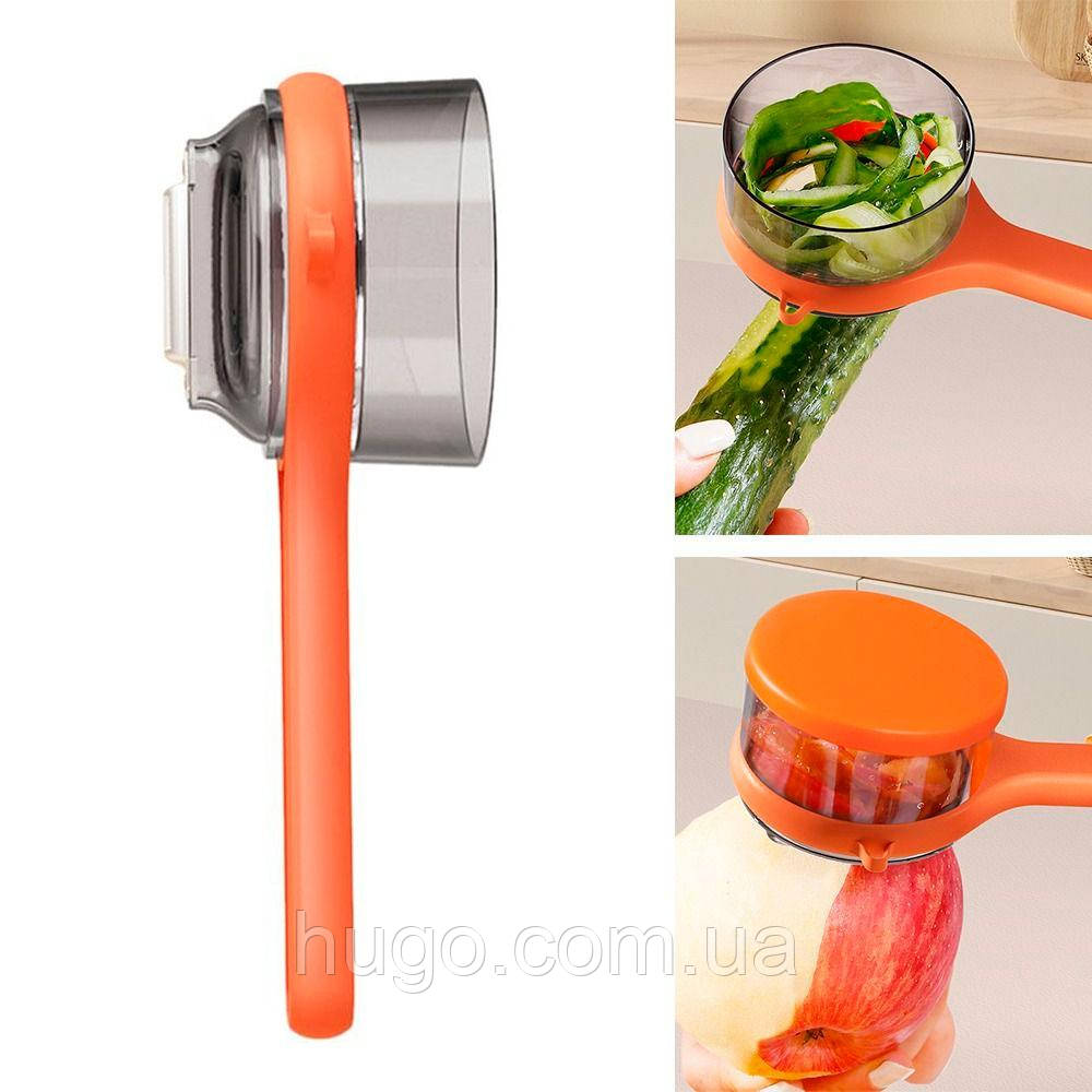 Ручная овощечистка с отсеком для хранения очисток / Многофункциональная ...