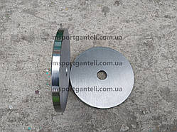 Металевий диск 2 кг на гриф 25 мм для силових вправ
