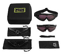 Защитные очки и маска 2 в 1 тактические Oakley Si Ballistic M Frame black.store