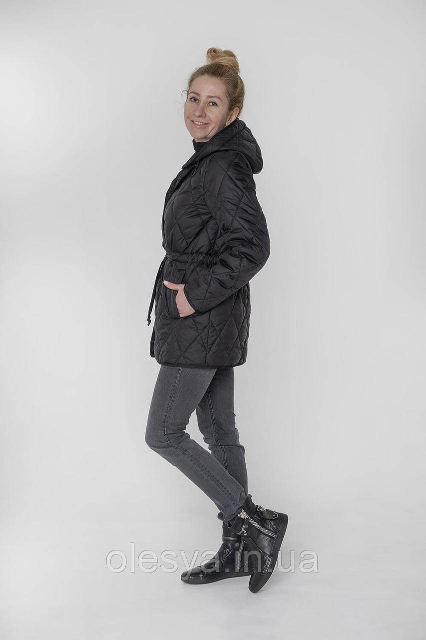 Демисезонная женская куртка Катрина с капюшоном ТМ Miorichi Размеры 44- 54 - фото 3 - id-p1135498986