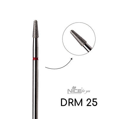 Фреза алмазна Nice for you КОНУС DRM 25 Червоний