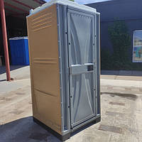 Туалетная кабина пластиковая Люкс, биотуалет цвет карамель