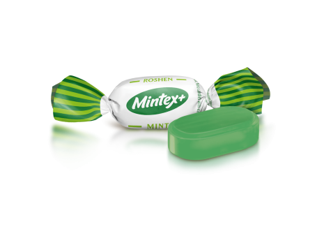 Цукерки карамель Mintex+ Mint зі смаком м´яти 1кг