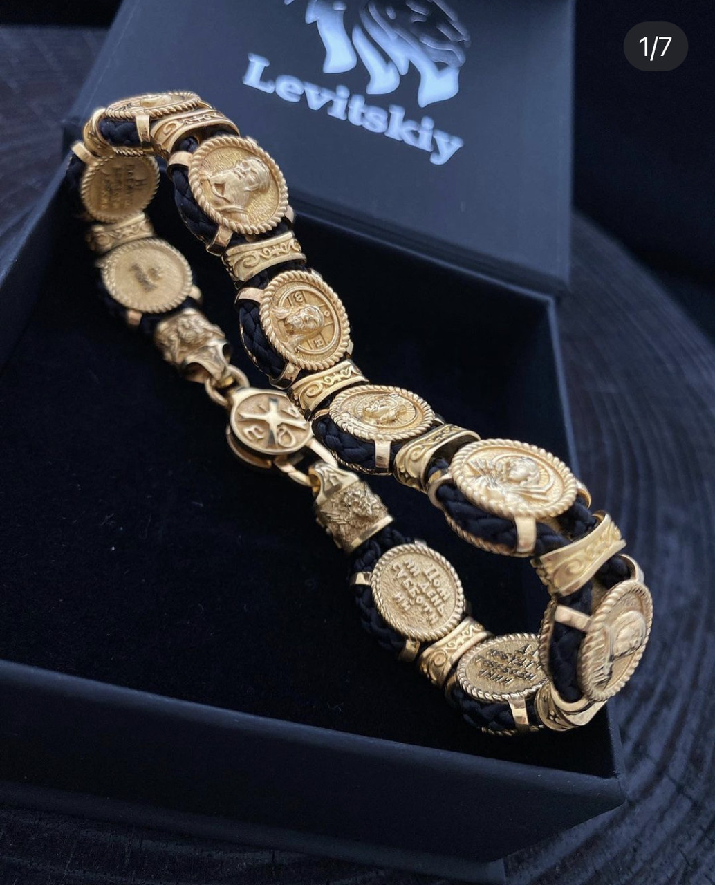 Позолочений православний браслет « 10варій», фото 1