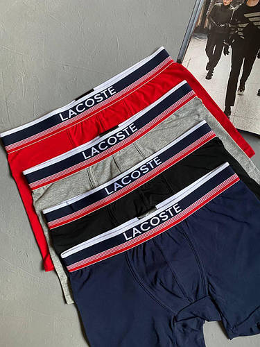 Купить Мужской Набор Трусов Для Мужчины Трусы Лакоста Lacoste 4 Шт Buyt ...