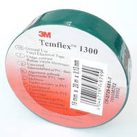 Изолента 3M Temflex 1300 (19 мм х 20 м х 0,13 мм) зеленая