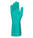 3803 Рукавички нітрилові, повний облив, гладкі, Зелені, розмір 10, фото 2