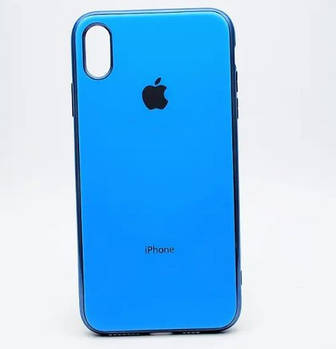 Чохол накладка TPU Glossy для  iPhone XS Max Blue