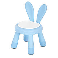 Детский пластиковый стульчик Bambi Зайка HA-039-4 Синий