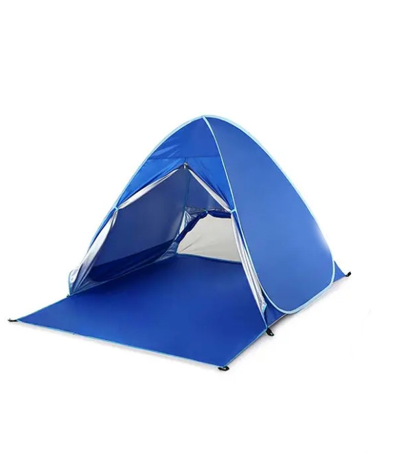 Пляжна палатка Feistel Easy Set-up RoyalBlue зі шторкою Темно-синя 110х110х140см