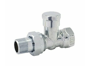 Кран радіаторний прямий нижній 1/2'' хромований FADO