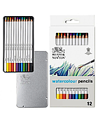 Набор акварельных карандашей Studio Collection Watercolour Pensil, металл, Winsor&Newton, 12шт