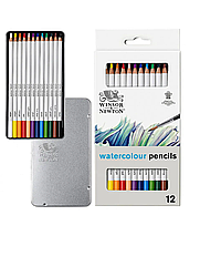 Набір акварельних олівців Studio Collection Watercolour Pensil, метал, Winsor&Newton, 12шт