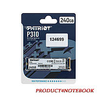 Жесткий диск M.2 2280 SSD 240Gb Patriot P310 Series, P310P240GM28, NVMe, PCI Express 3.0 x4, 3D NAND TLC,