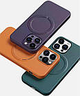 Чохол для iPhone New Leather Case With Magsafe Black, фото 6